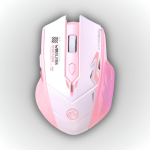 Mouse Inalámbrico Gamer Wireless Partner 2 — Blanco con Rosa