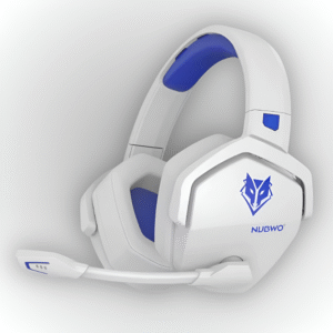 NUBWO G06 Wireless Headset Edición Gamer — Blanco con Azul