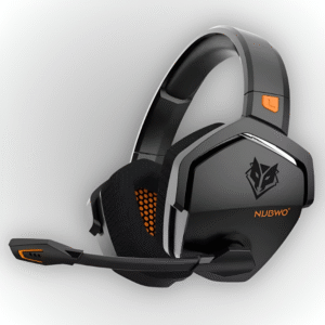 NUBWO G06 Wireless Headset Edición Gamer — Negro con Naranja